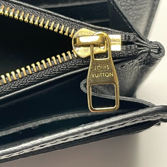 LOUIS VUITTON RFID Bicolor Monogram Empreinte Leather Sarah Wallet - Preowned - Picture 9 of 16